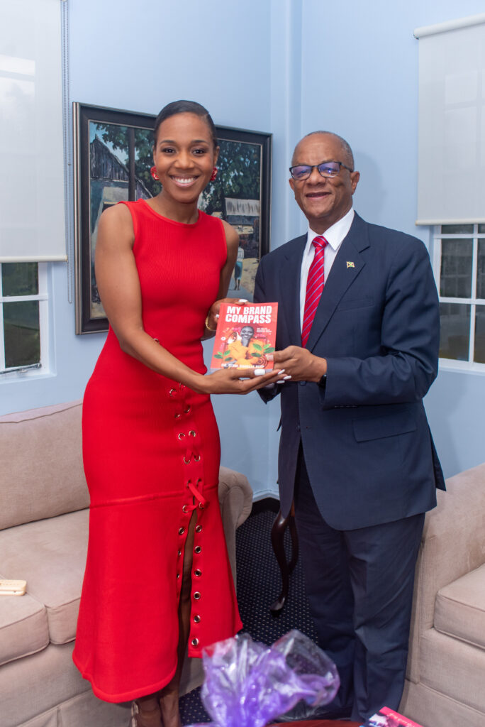 Event Host, TEDx Speaker and now Author Dr. Terri-Karelle Reid was all too happy to gift Jamaican High Commissioner to Trinidad and Tobago His Excellency Arthur Williams an autographed copy of her first book “My Brand Compass” at her launch event in Trinidad and Tobago earlier this week.